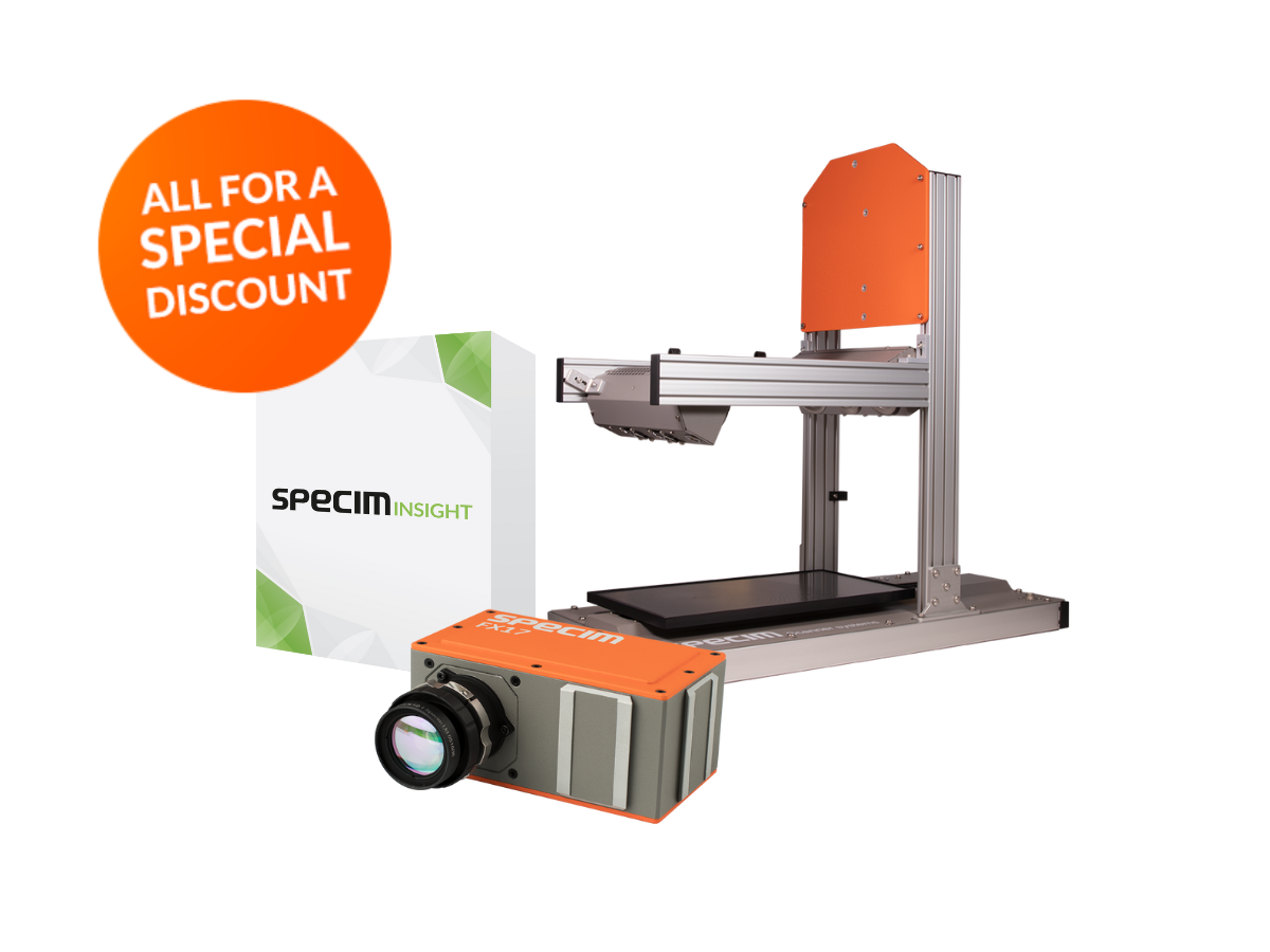 NIR Labset bundle components including LabScanner 40x20, Specim FX17 and SpecimINSIGHT