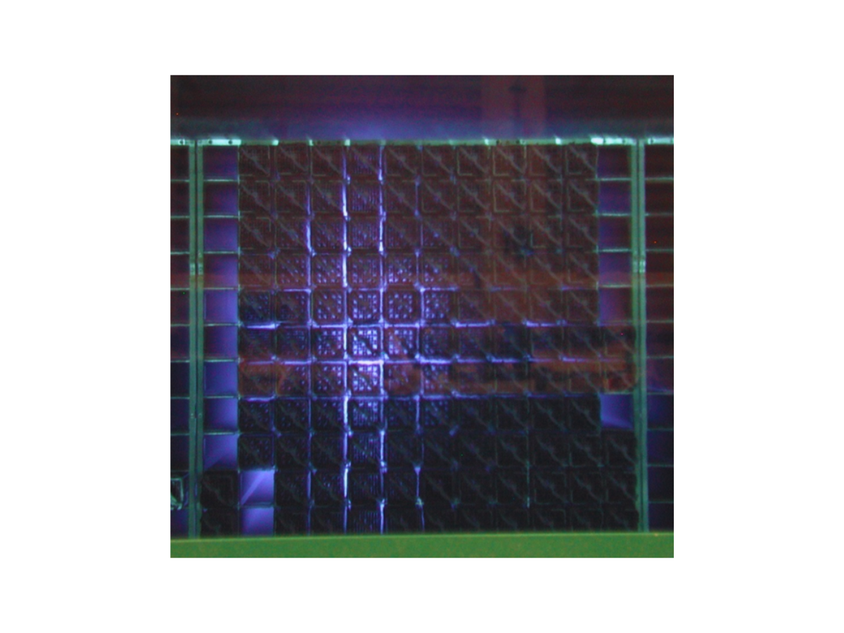 Cerenkov Light from spent fuel assemblies