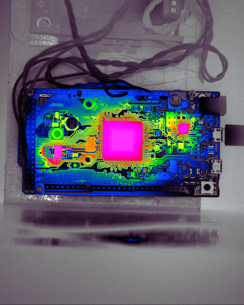 infrared imaging of an electrical board