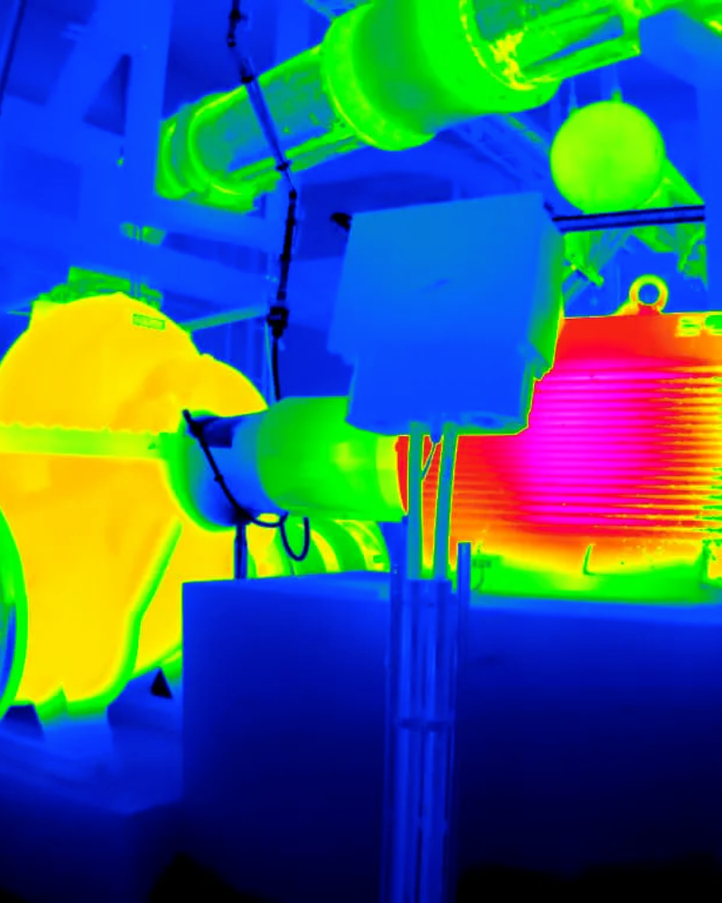 Mechanical assembly monitoring with thermographic infrared camera